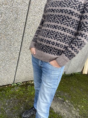 Super geelong - strikkekit til Eik sweater af Sanne Fjalland